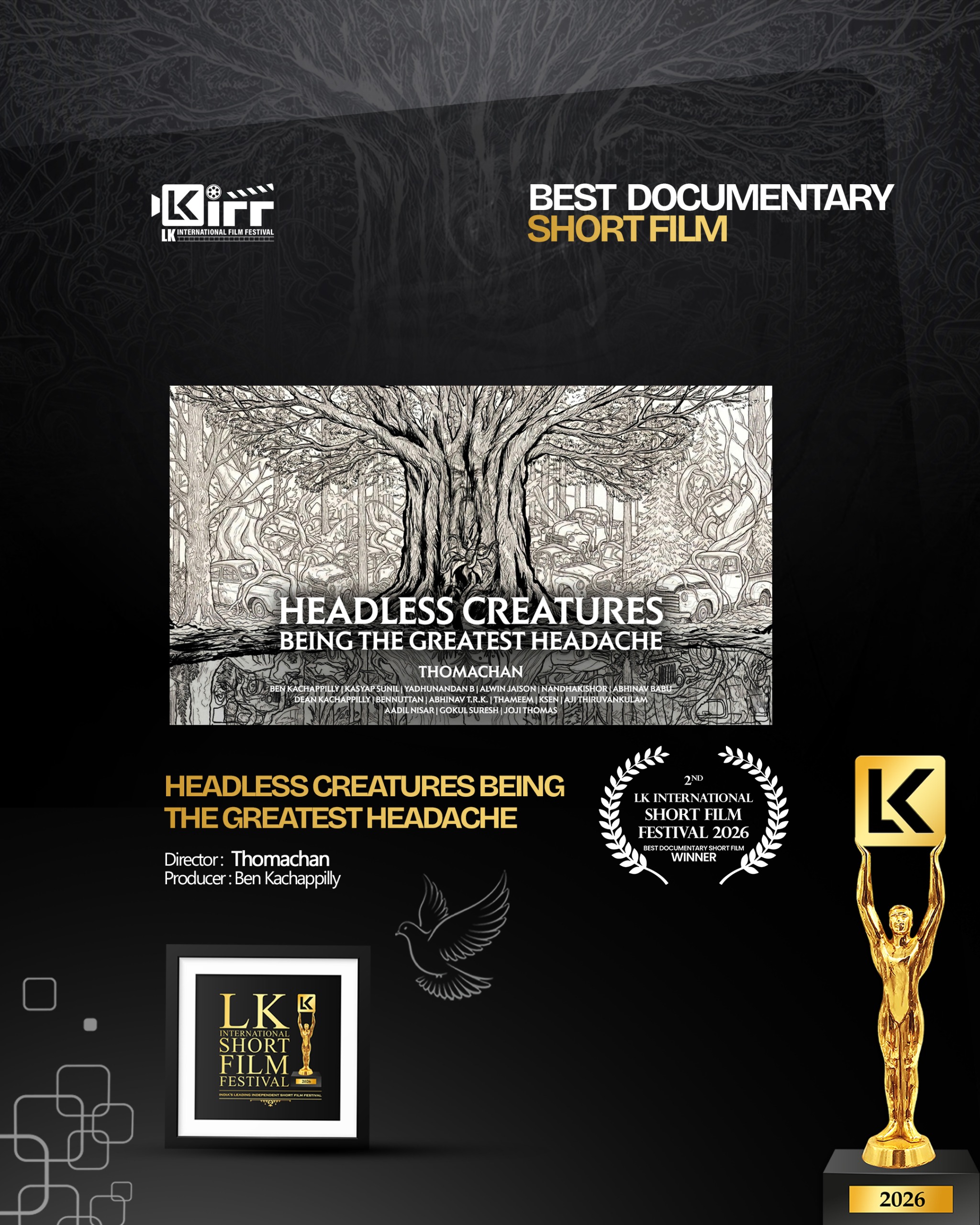 Best Actress Award of Kerala Biggest Short Film Festival LK Film Festival